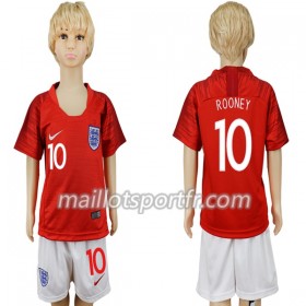 Maillot de Foot Angleterre Rooney 10 Enfant Extérieur Coupe du monde 2018